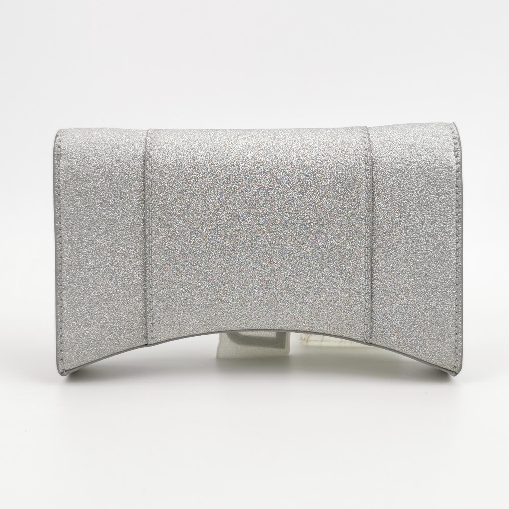 Balenciaga Hourglass Chain Wallet Glitter Leather — photo 5 of 15