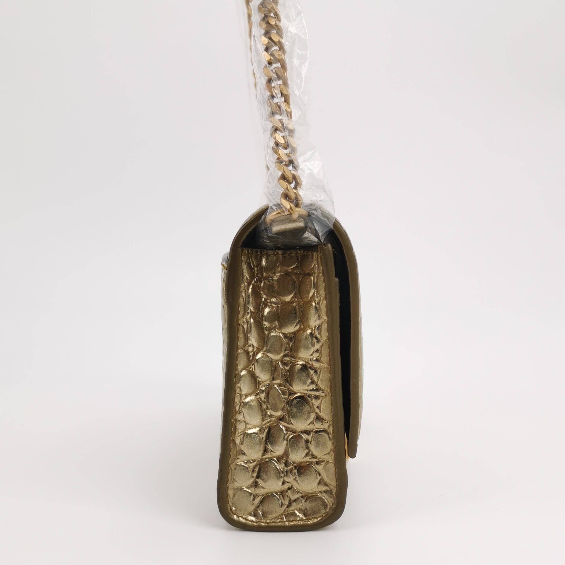 Balenciaga Hourglass Chain Wallet Crocodile Embossed Leather — photo 4 of 20