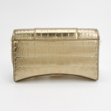 Balenciaga Hourglass Chain Wallet Crocodile Embossed Leather — thumbnail 5