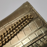 Balenciaga Hourglass Chain Wallet Crocodile Embossed Leather — thumbnail 10