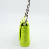 Balenciaga Hourglass Chain Wallet Crocodile Embossed Leather — thumbnail 4