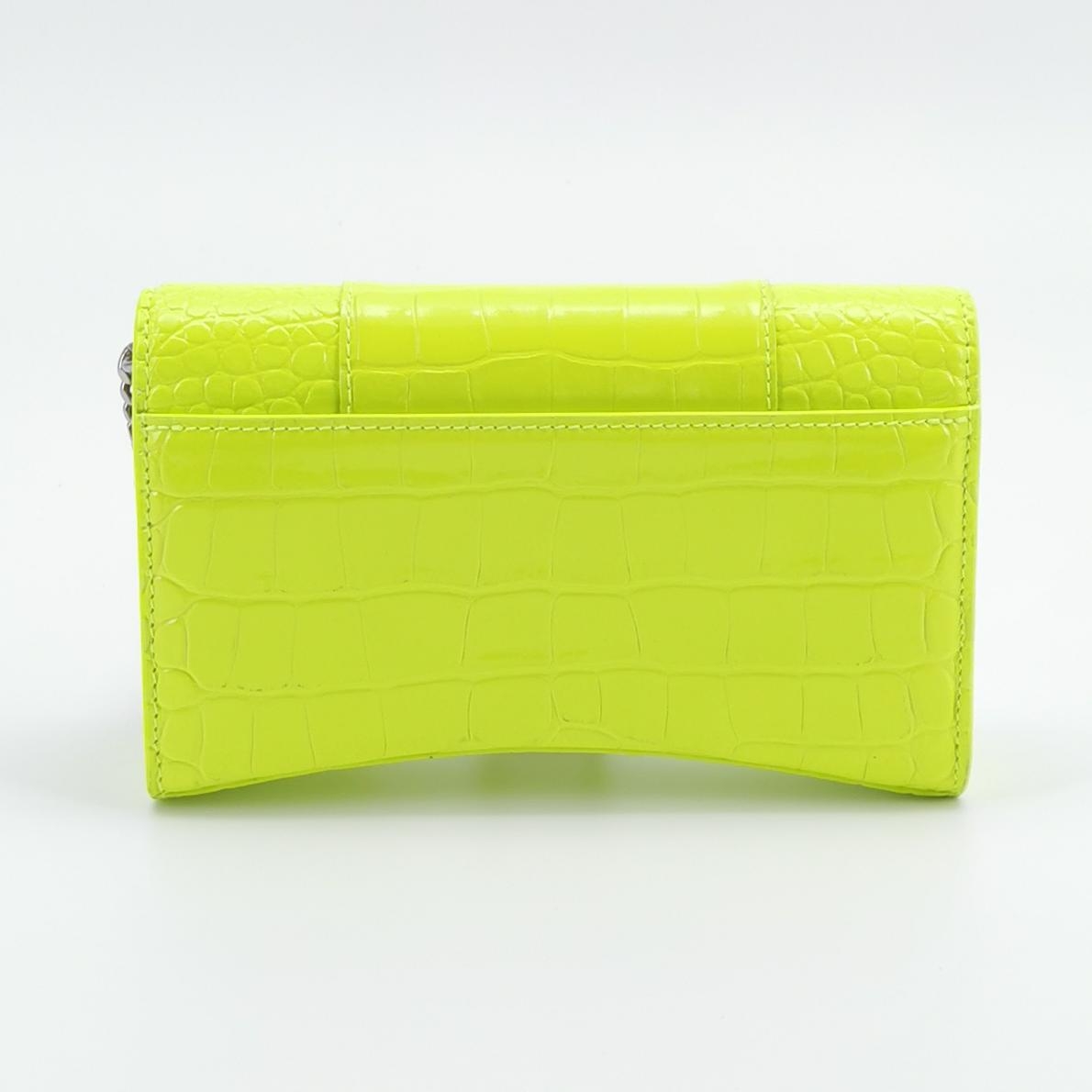 Balenciaga Hourglass Chain Wallet Crocodile Embossed Leather — photo 5 of 18