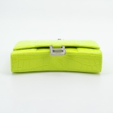 Balenciaga Hourglass Chain Wallet Crocodile Embossed Leather — thumbnail 6