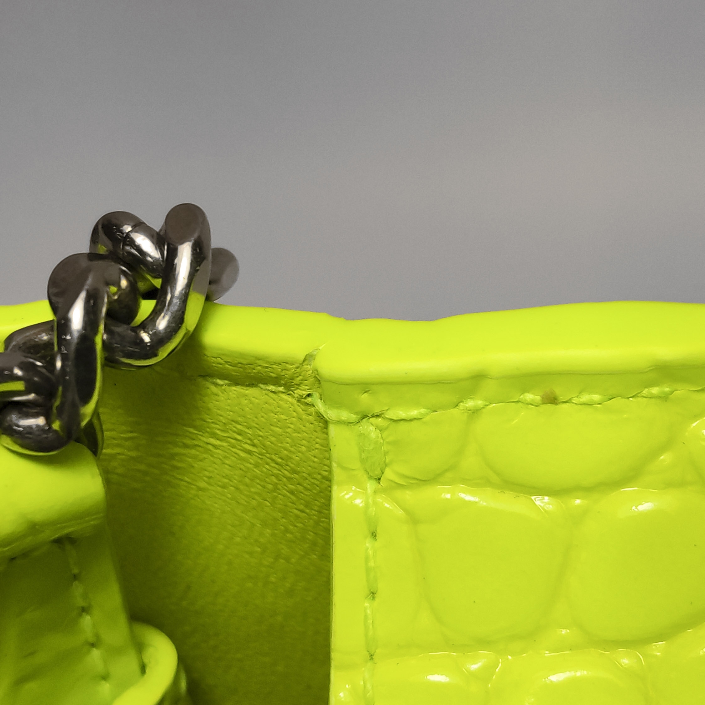 Balenciaga Hourglass Chain Wallet Crocodile Embossed Leather — photo 17 of 18