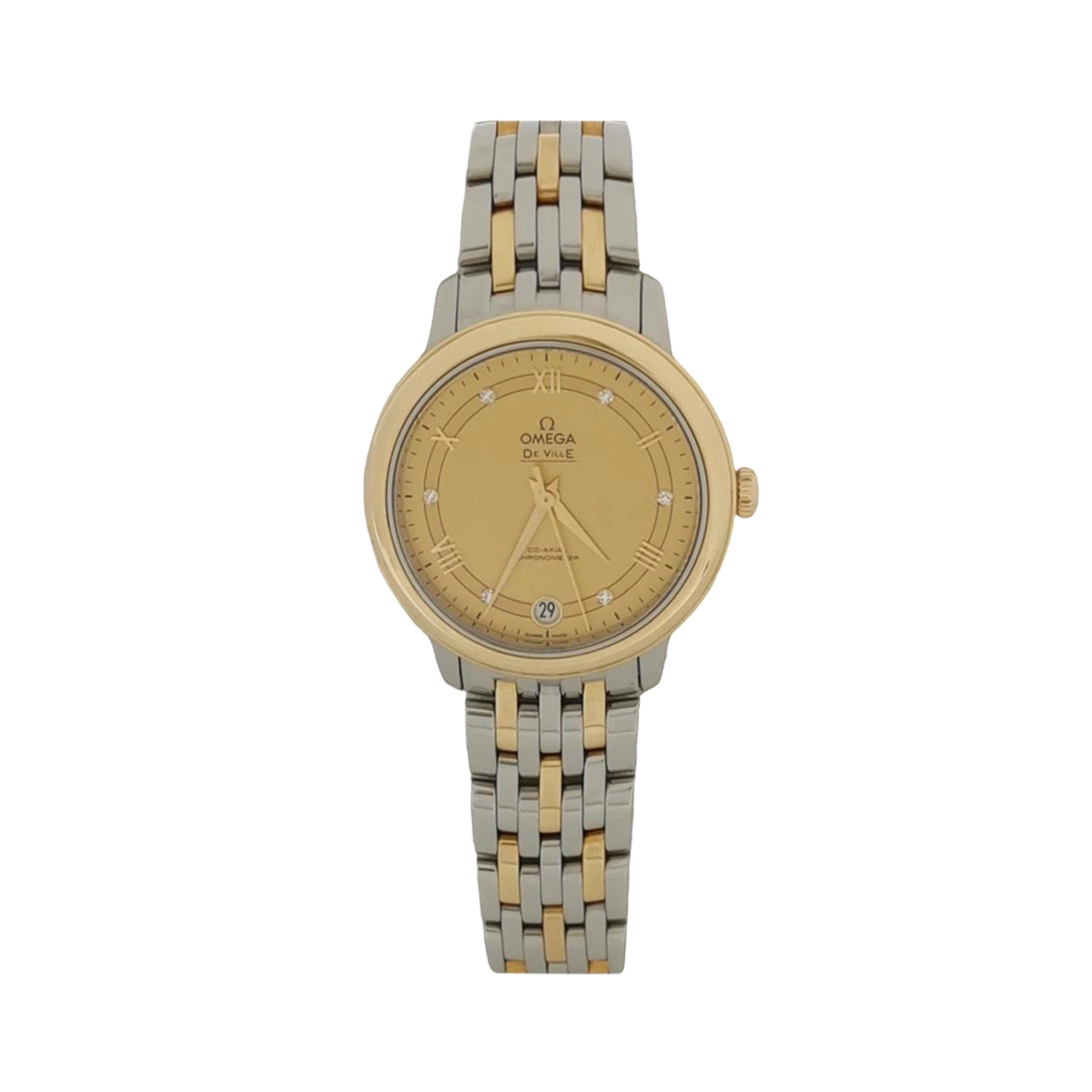 Omega De Ville Prestige Co-Axial Chronometer Automatic Watch Stainless Steel with Diamond Markers 33 — photo 1 of 9