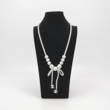 Chanel CC Logo Pendant Necklace Sterling Silver — thumbnail 2