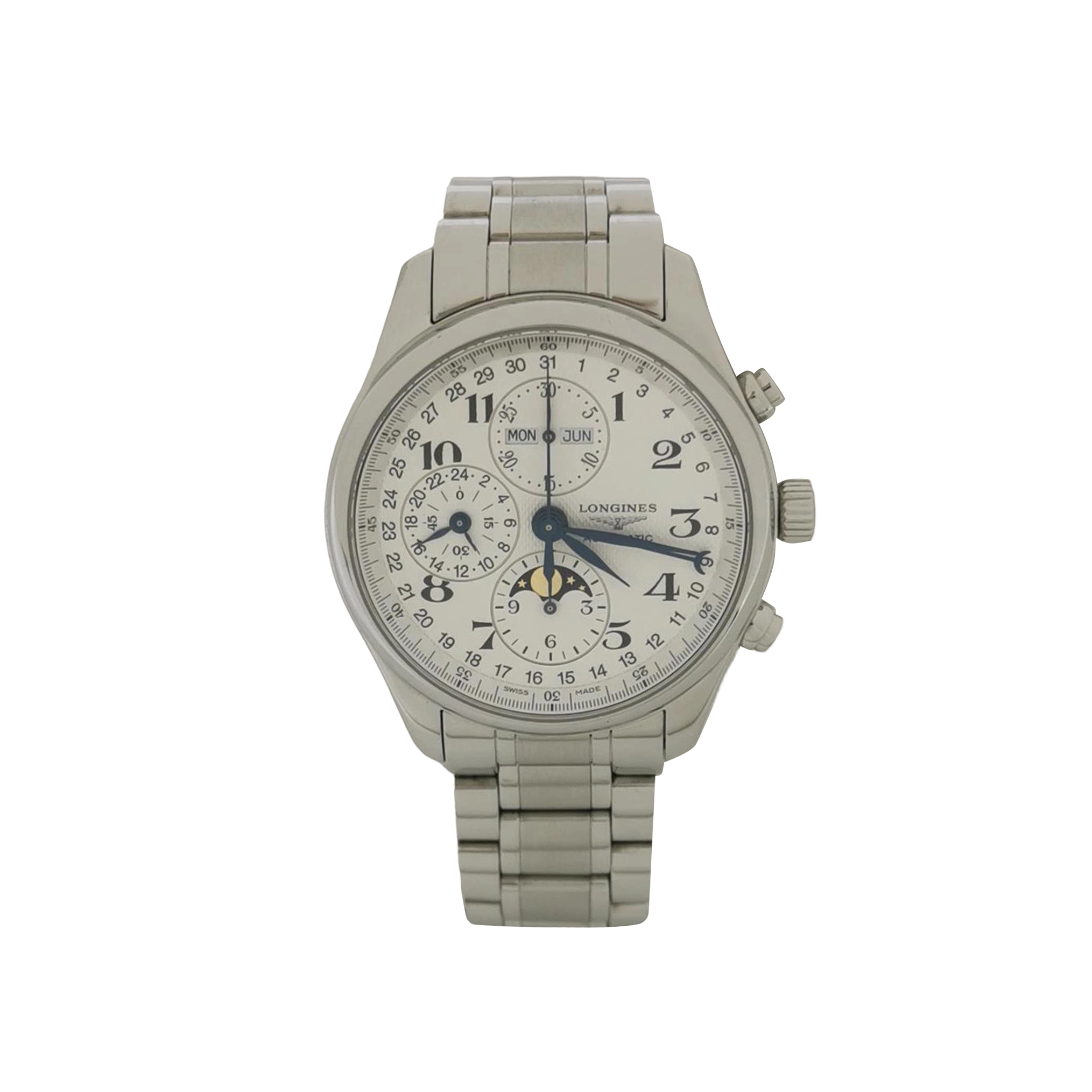 Longines Master Collection Moonphase Chronograph Automatic Watch Stainless Steel 42 — photo 1 of 11