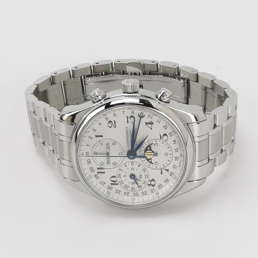 Longines Master Collection Moonphase Chronograph Automatic Watch Stainless Steel 42 — alternate view