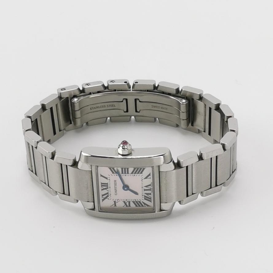 Cartier Tank Francaise Quartz Watch Stainless Steel 25 — alternate view