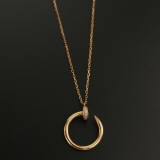 Cartier Juste un Clou Pendant Necklace 18K Rose Gold with — thumbnail 5