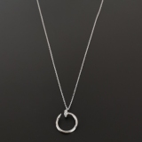 Cartier Juste un Clou Pendant Necklace 18K White Gold with Diamonds — thumbnail 5