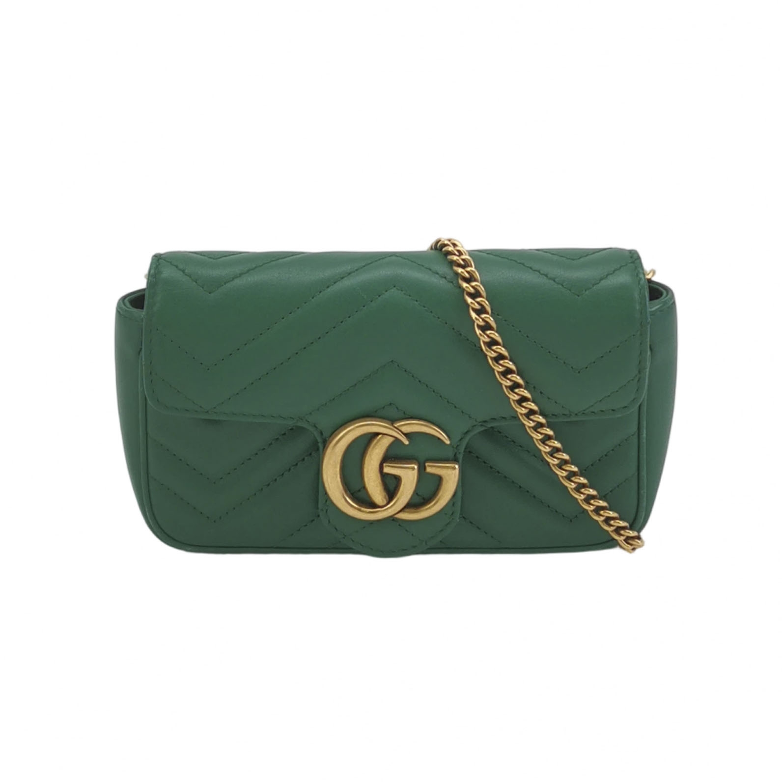 Gucci GG Marmont Flap Bag Matelasse Leather Super Mini — photo 1 of 21
