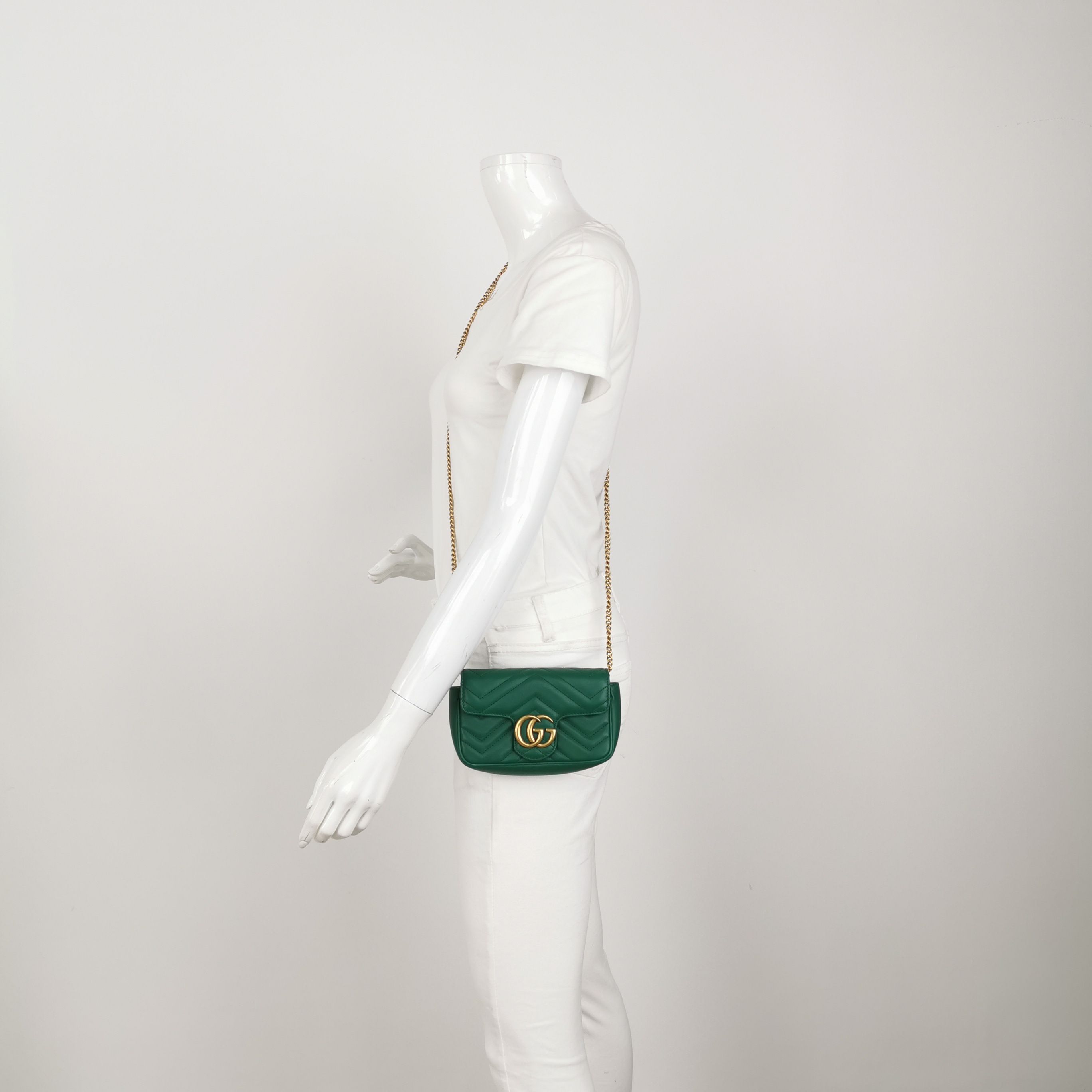 Gucci GG Marmont Flap Bag Matelasse Leather Super Mini — alternate view