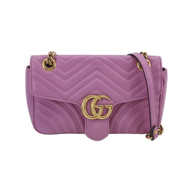 Gucci GG Marmont Flap Bag Matelasse Leather Small — pre-owned, Vierlot