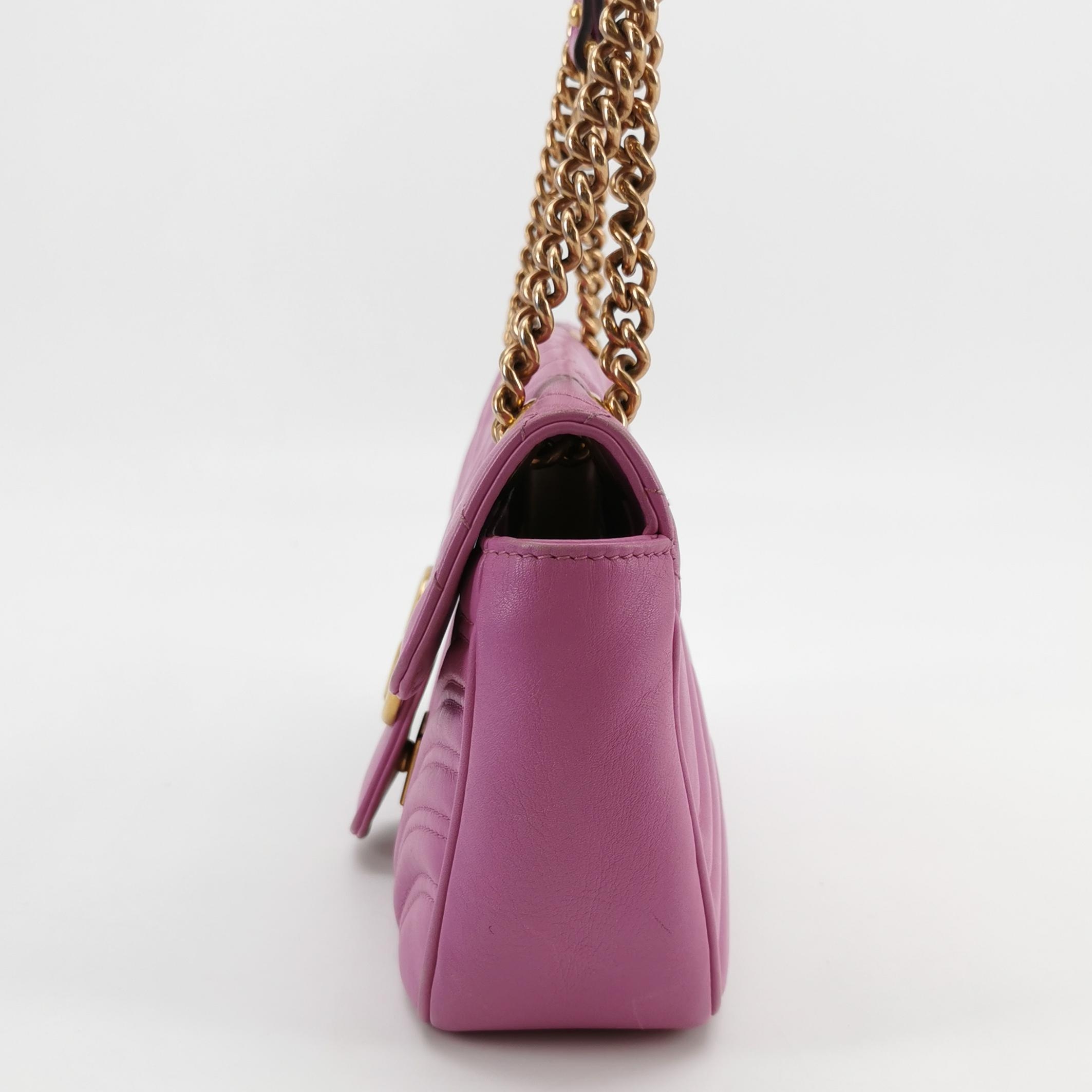 Gucci GG Marmont Flap Bag Matelasse Leather Small — photo 3 of 23