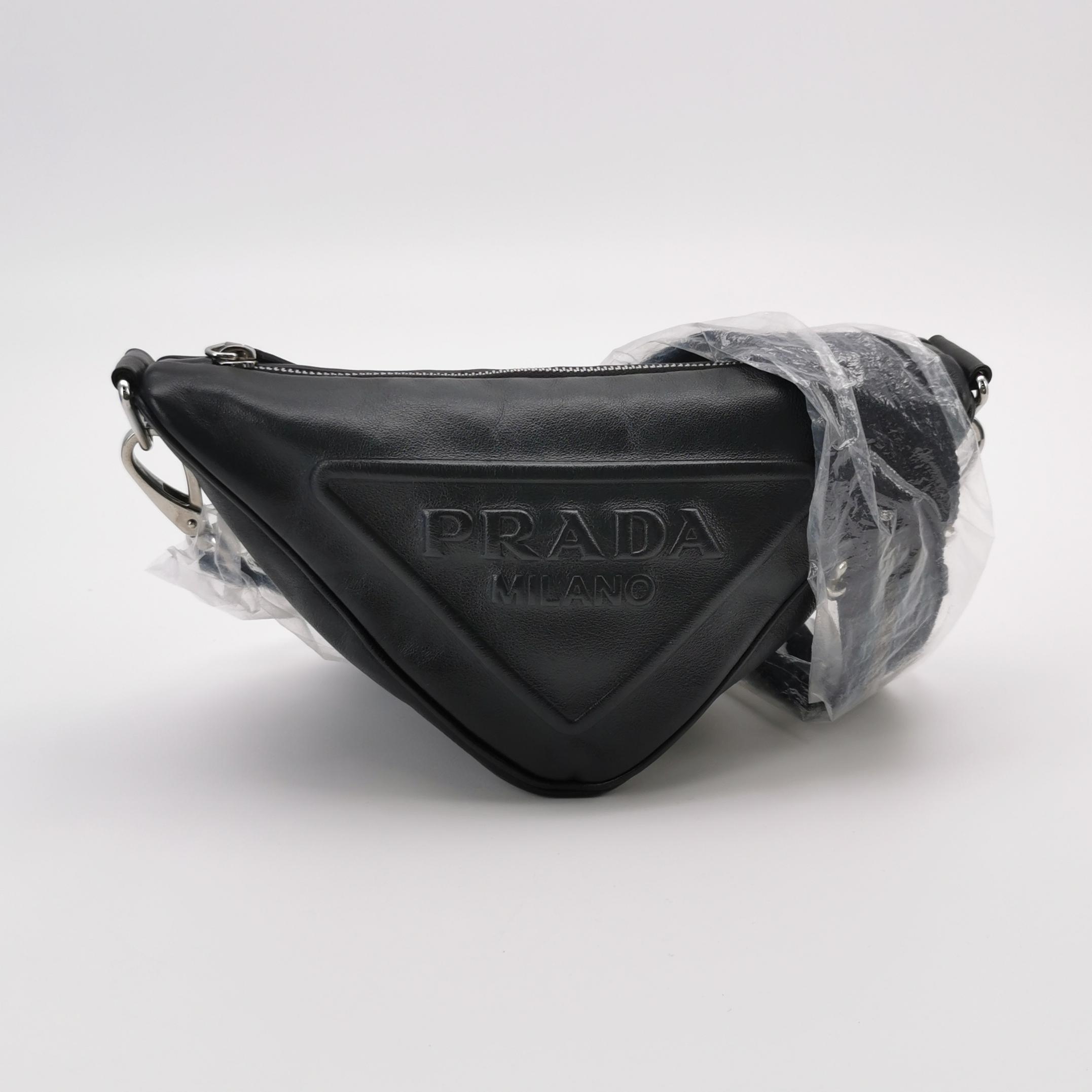 Prada Triangle Logo Zip Crossbody Bag Leather Small — photo 5 of 23