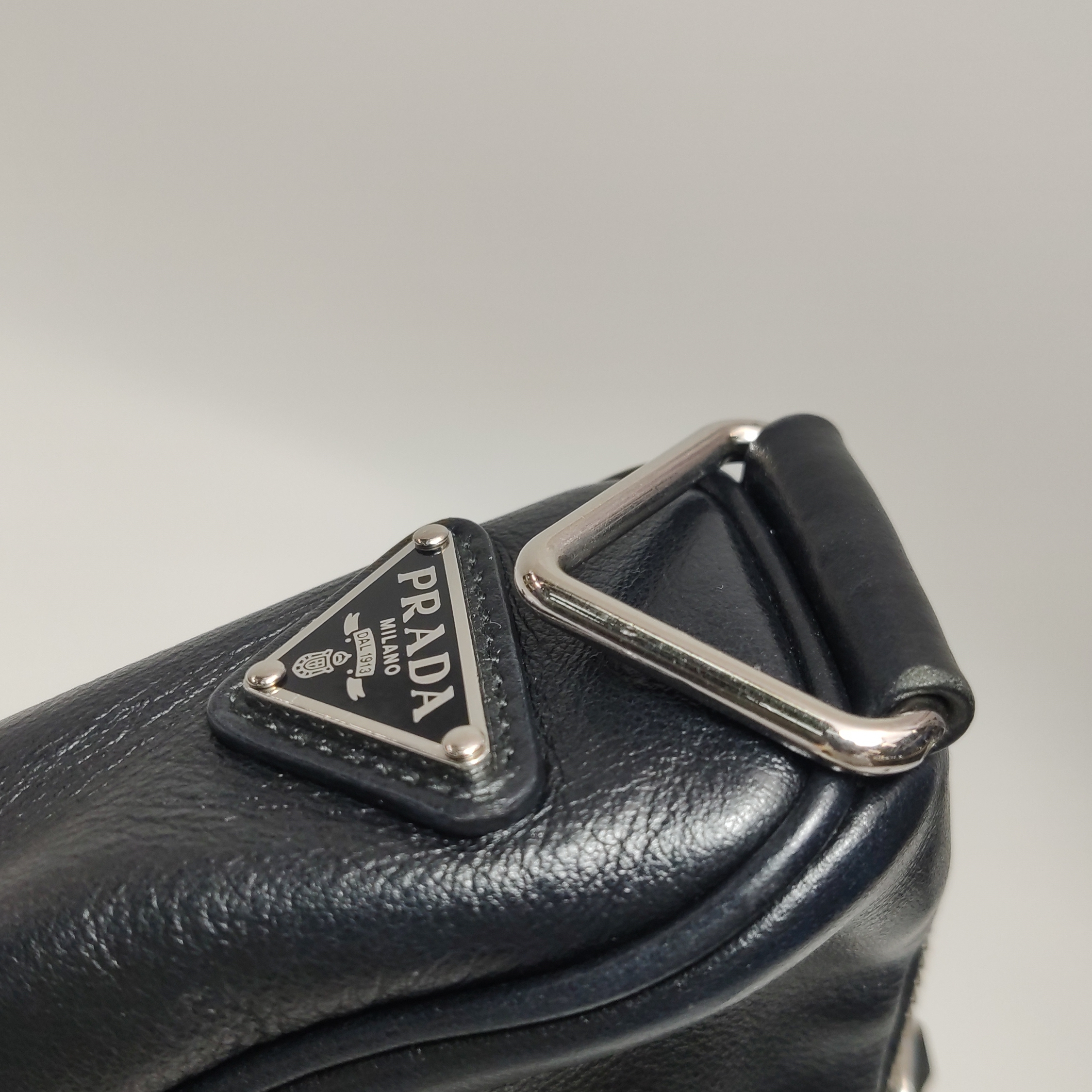Prada Triangle Logo Zip Crossbody Bag Leather Small — photo 20 of 23