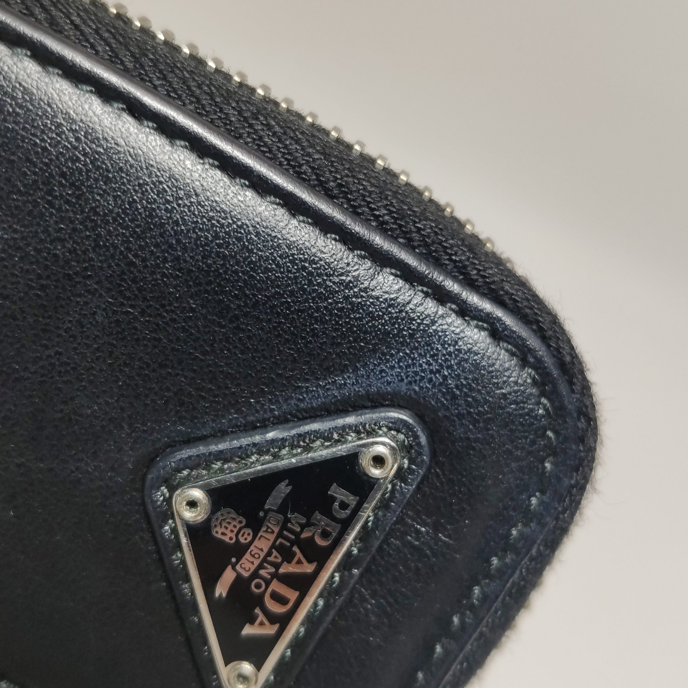 Prada Triangle Logo Zip Crossbody Bag Leather Small — photo 19 of 23