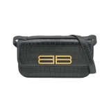 Balenciaga Gossip Flap Bag Crocodile Embossed Leather Small — thumbnail 1