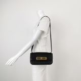Balenciaga Gossip Flap Bag Crocodile Embossed Leather Small — thumbnail 2
