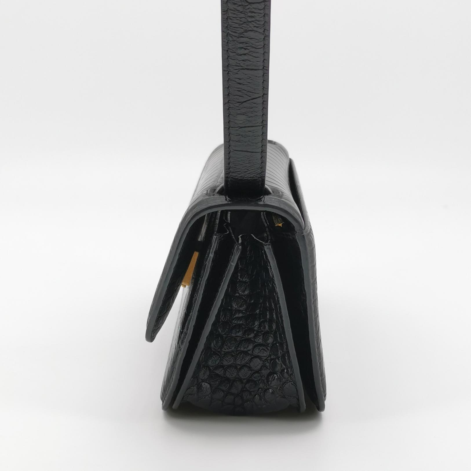 Balenciaga Gossip Flap Bag Crocodile Embossed Leather Small — photo 3 of 22