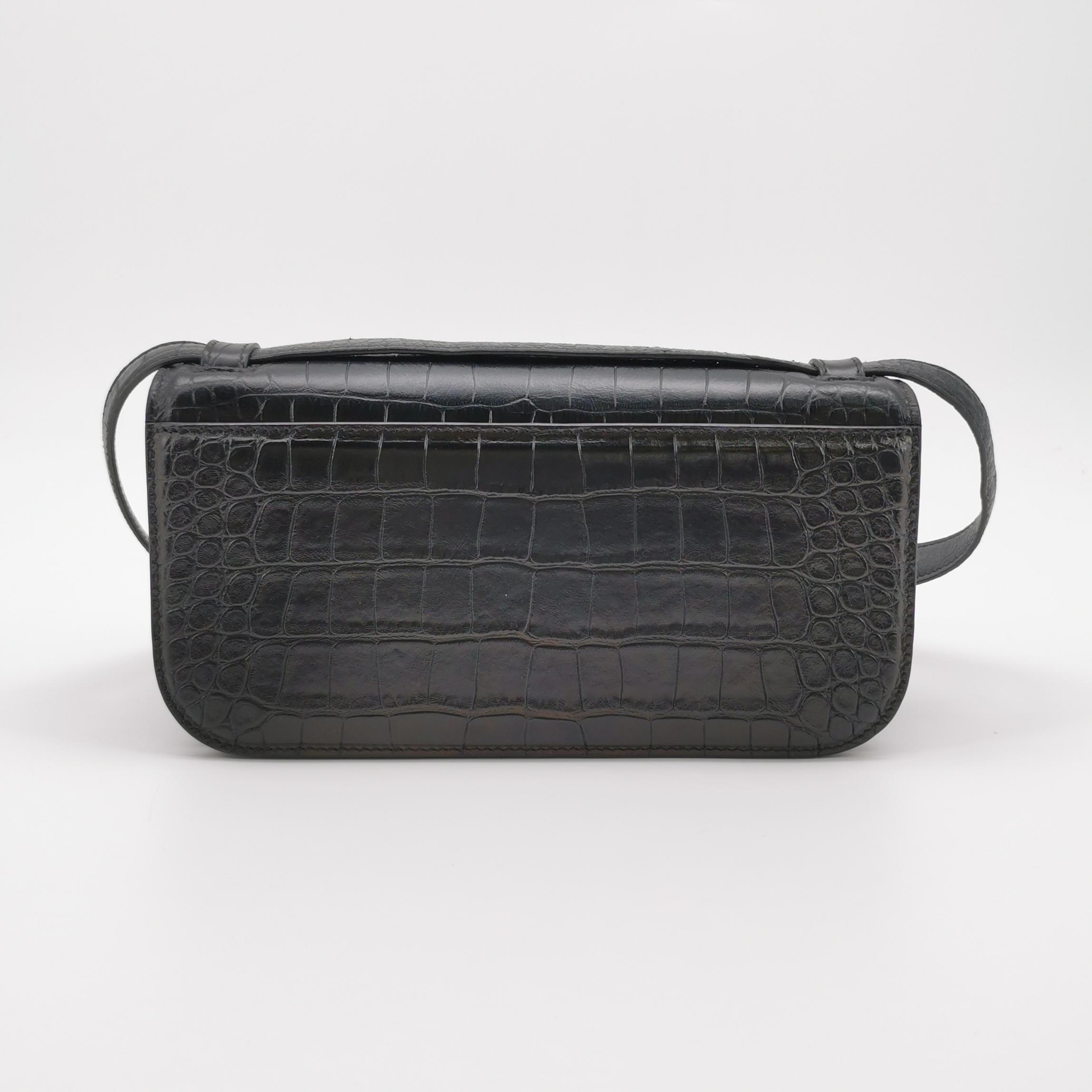 Balenciaga Gossip Flap Bag Crocodile Embossed Leather Small — photo 5 of 22
