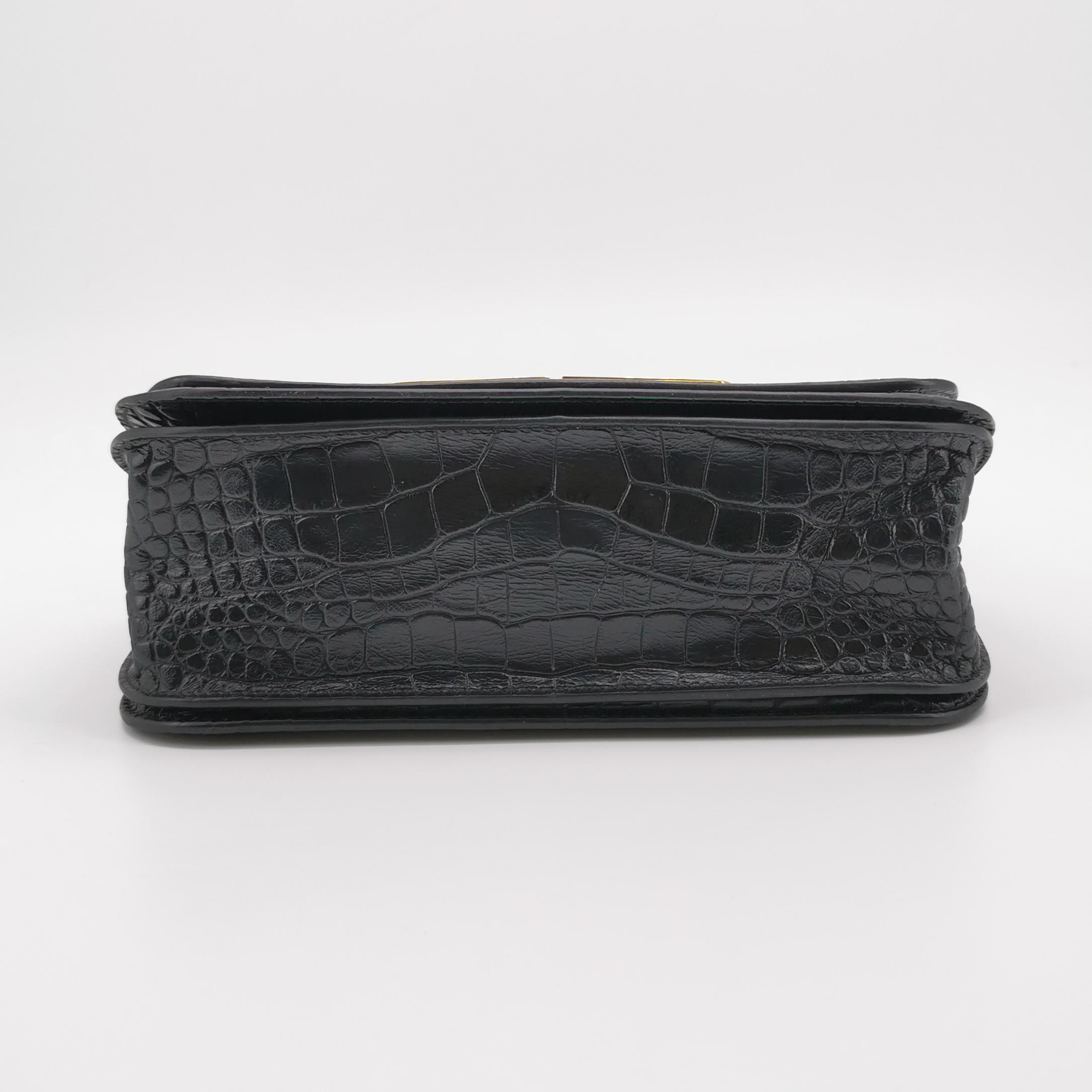 Balenciaga Gossip Flap Bag Crocodile Embossed Leather Small — photo 6 of 22