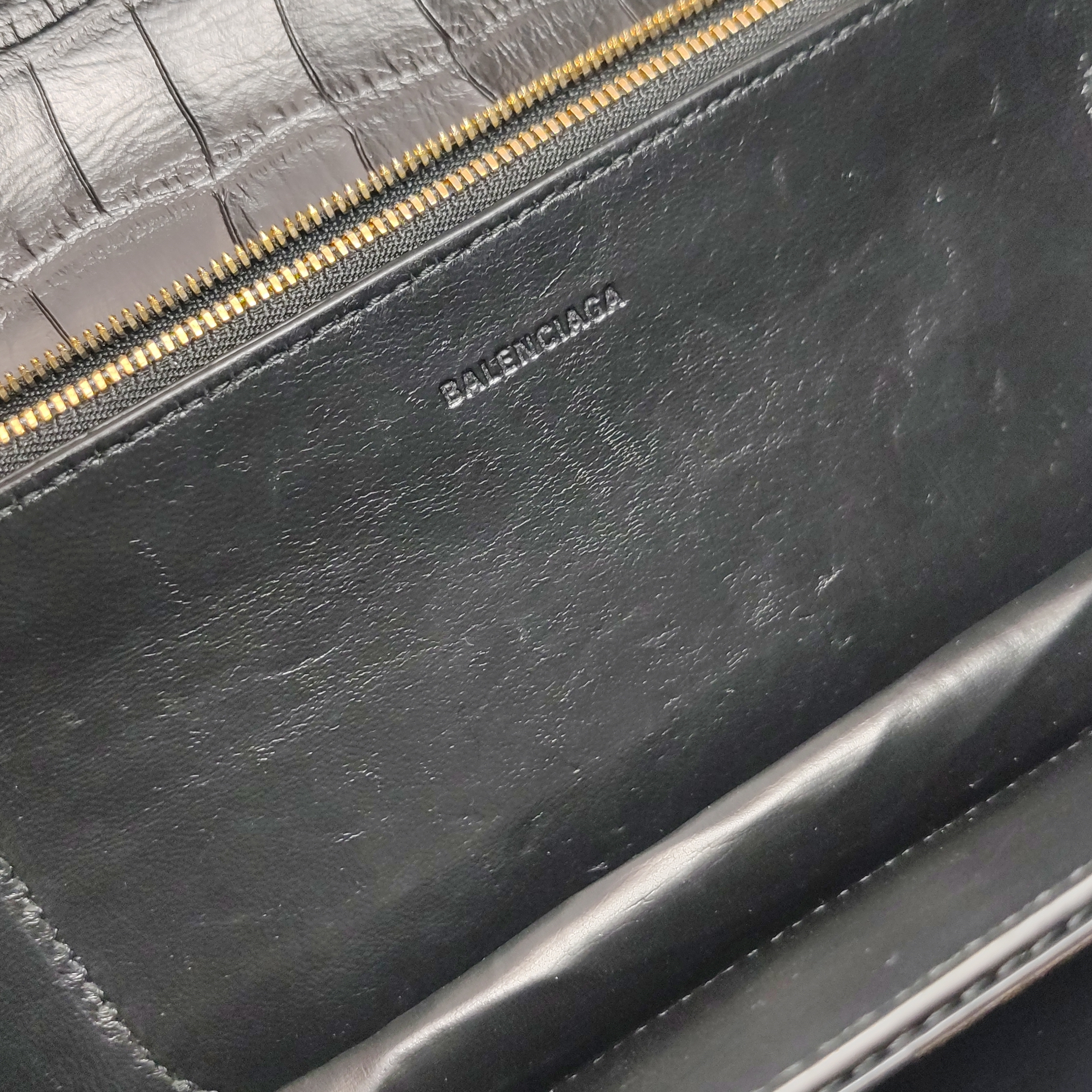 Balenciaga Gossip Flap Bag Crocodile Embossed Leather Small — photo 8 of 22