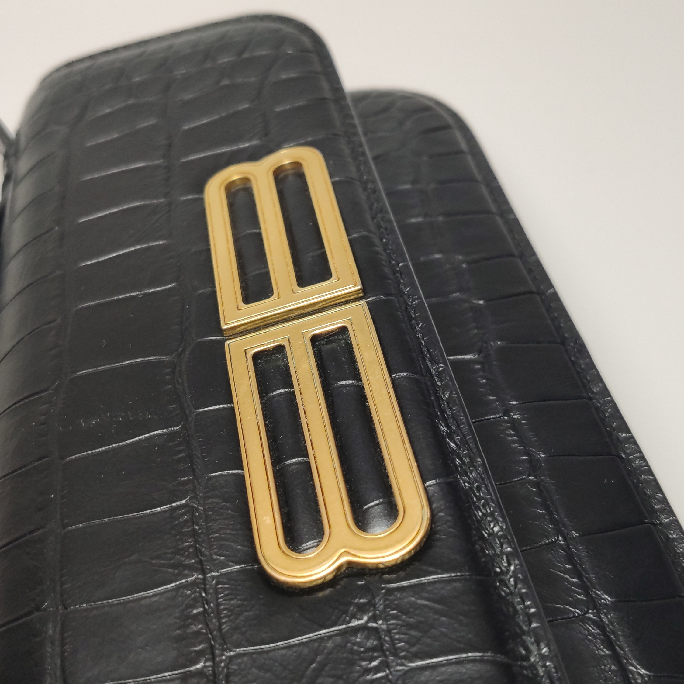 Balenciaga Gossip Flap Bag Crocodile Embossed Leather Small — photo 12 of 22