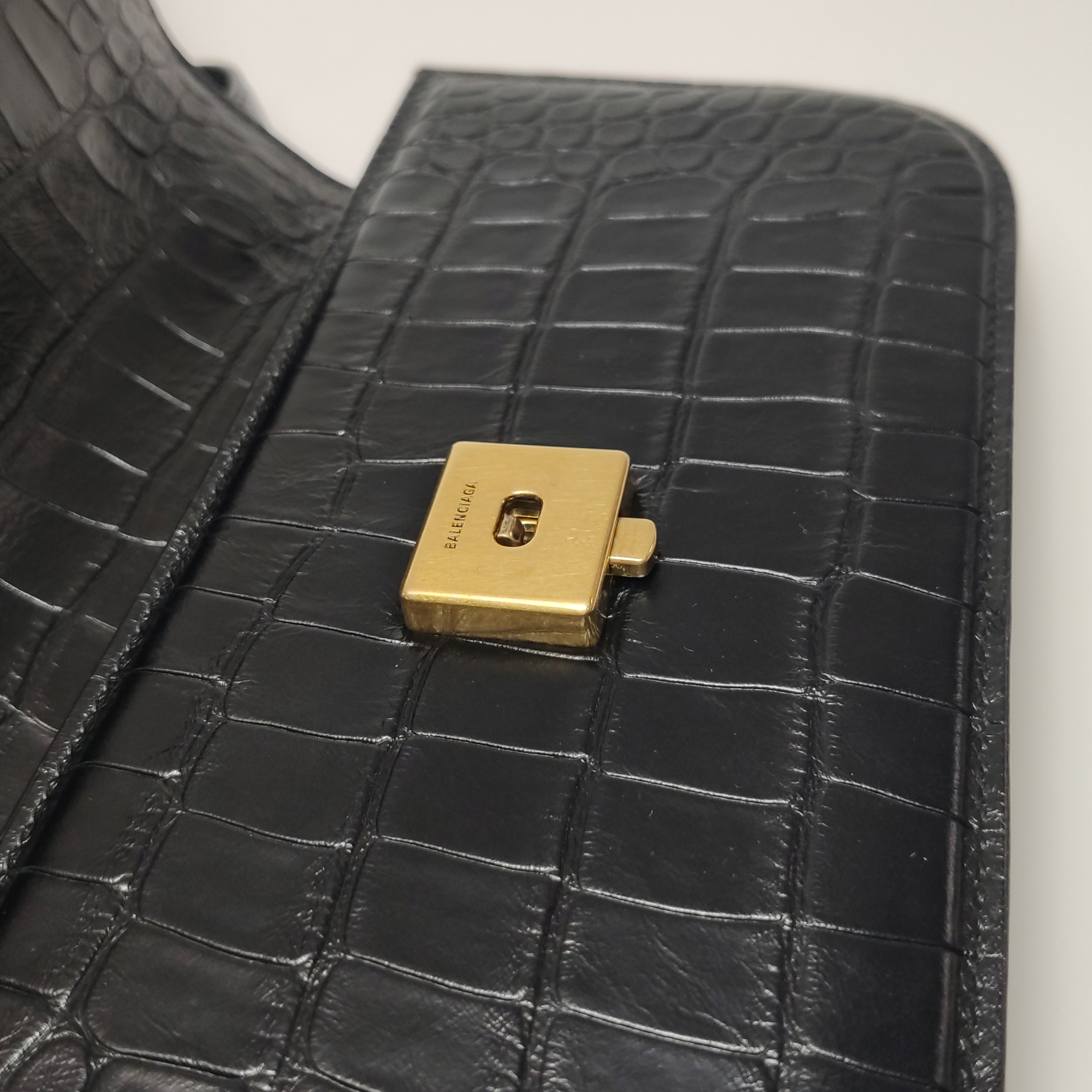 Balenciaga Gossip Flap Bag Crocodile Embossed Leather Small — photo 13 of 22