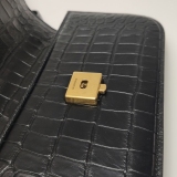 Balenciaga Gossip Flap Bag Crocodile Embossed Leather Small — thumbnail 13