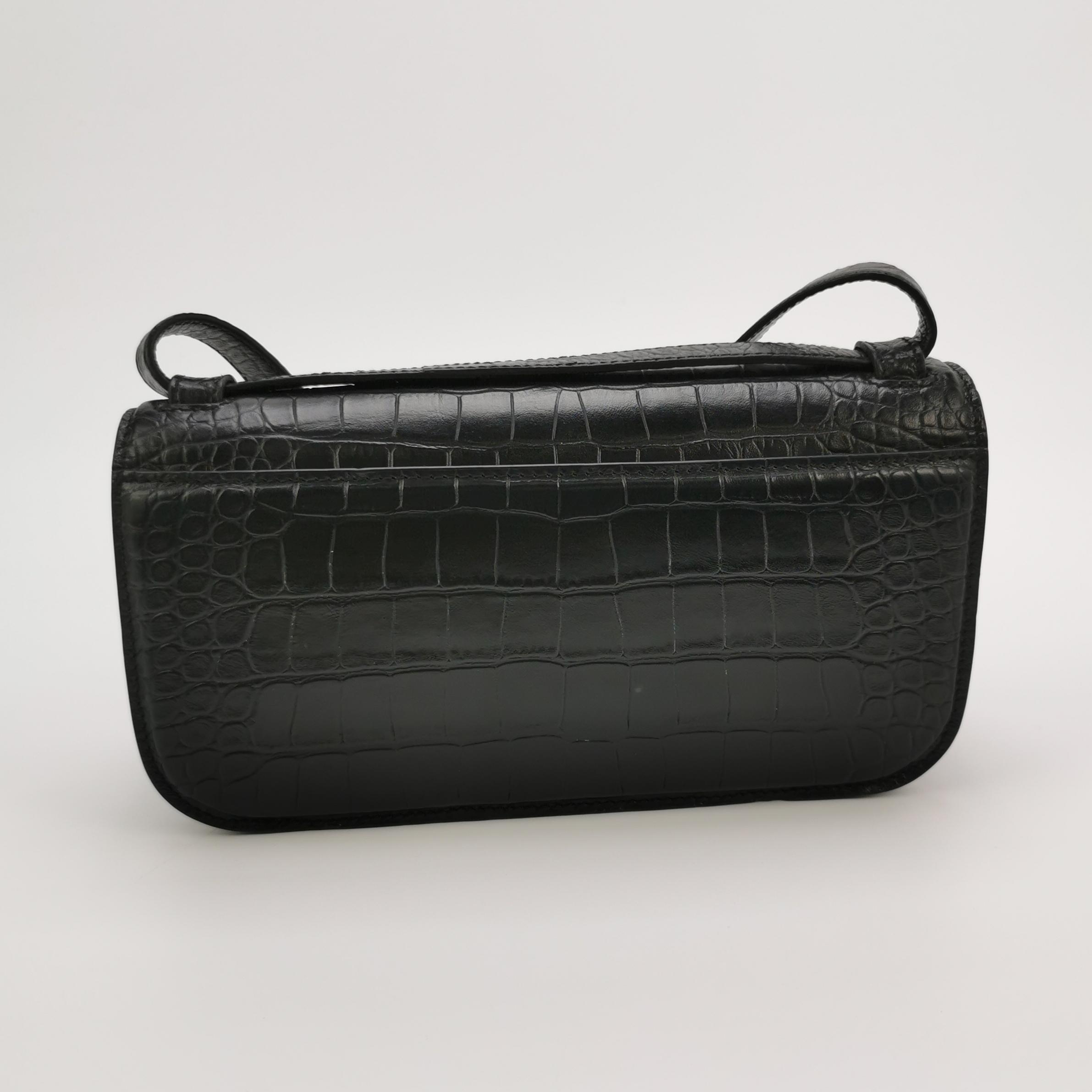 Balenciaga Gossip Flap Bag Crocodile Embossed Leather Small — photo 5 of 15