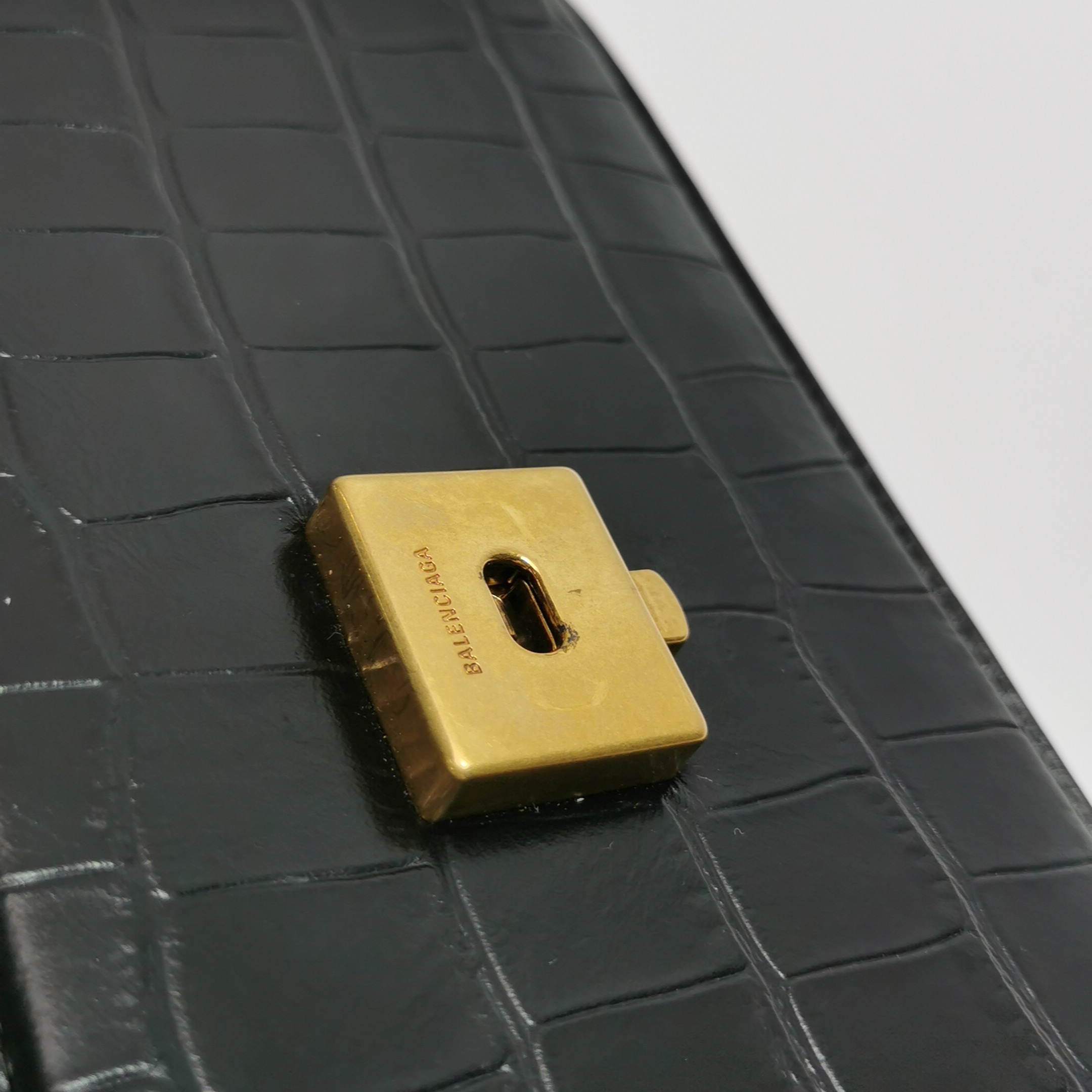 Balenciaga Gossip Flap Bag Crocodile Embossed Leather Small — photo 10 of 15