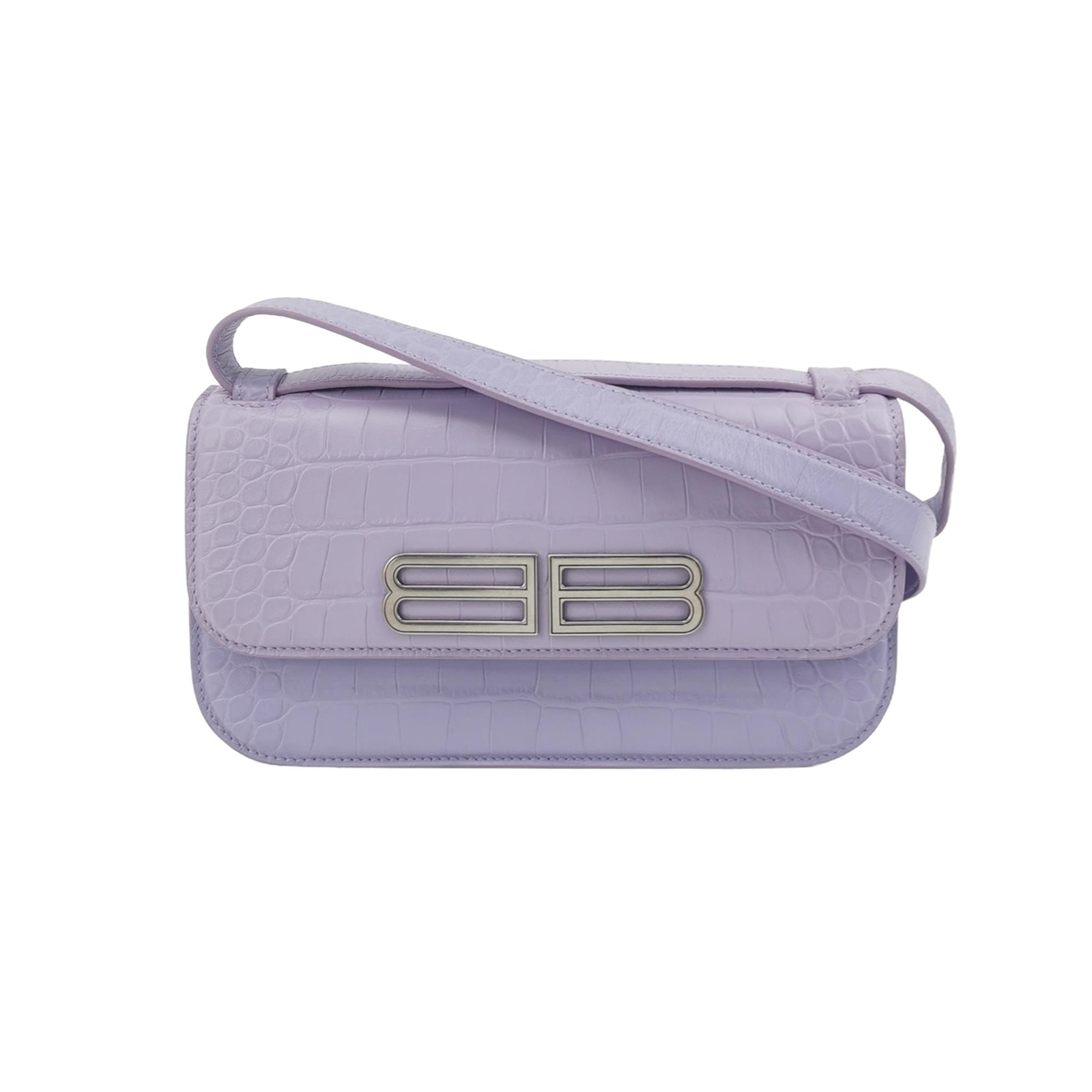 Balenciaga Gossip Flap Bag Crocodile Embossed Leather Small — photo 1 of 14