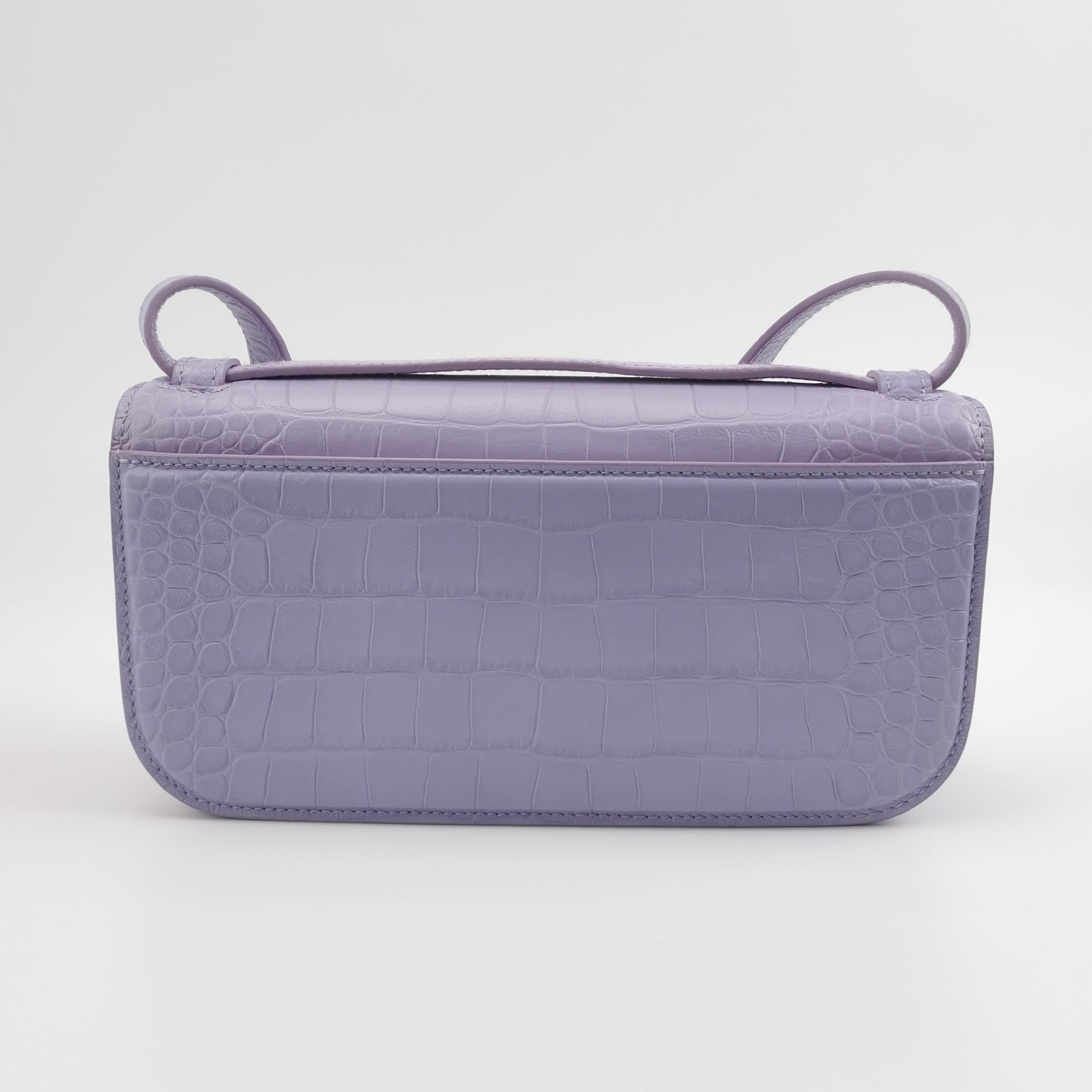 Balenciaga Gossip Flap Bag Crocodile Embossed Leather Small — photo 5 of 14