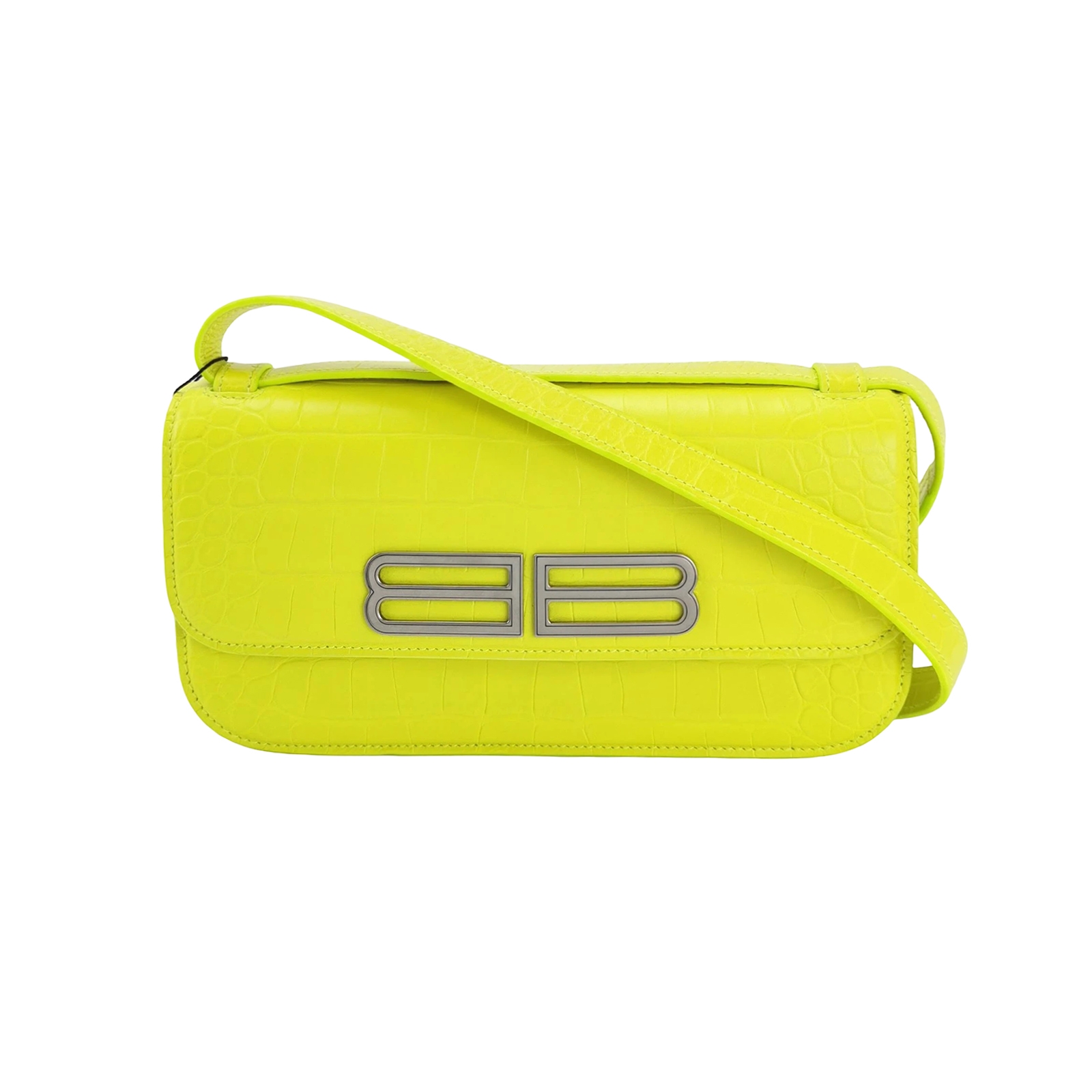 Balenciaga Gossip Flap Bag Crocodile Embossed Leather Small — photo 1 of 16