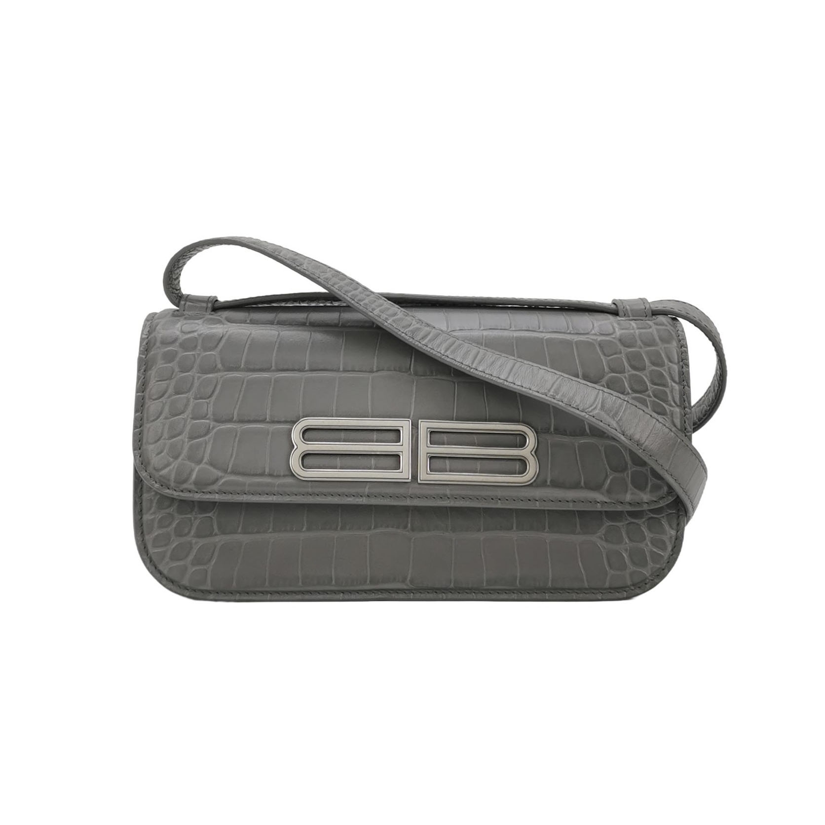 Balenciaga Gossip Flap Bag Crocodile Embossed Leather Small — photo 1 of 18