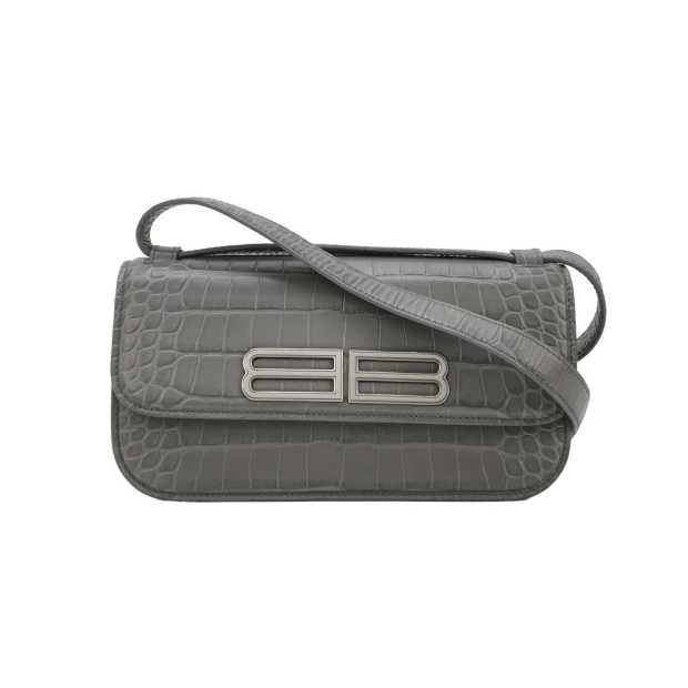 Balenciaga Gossip Flap Bag Crocodile Embossed Leather Small — pre-owned, Vierlot