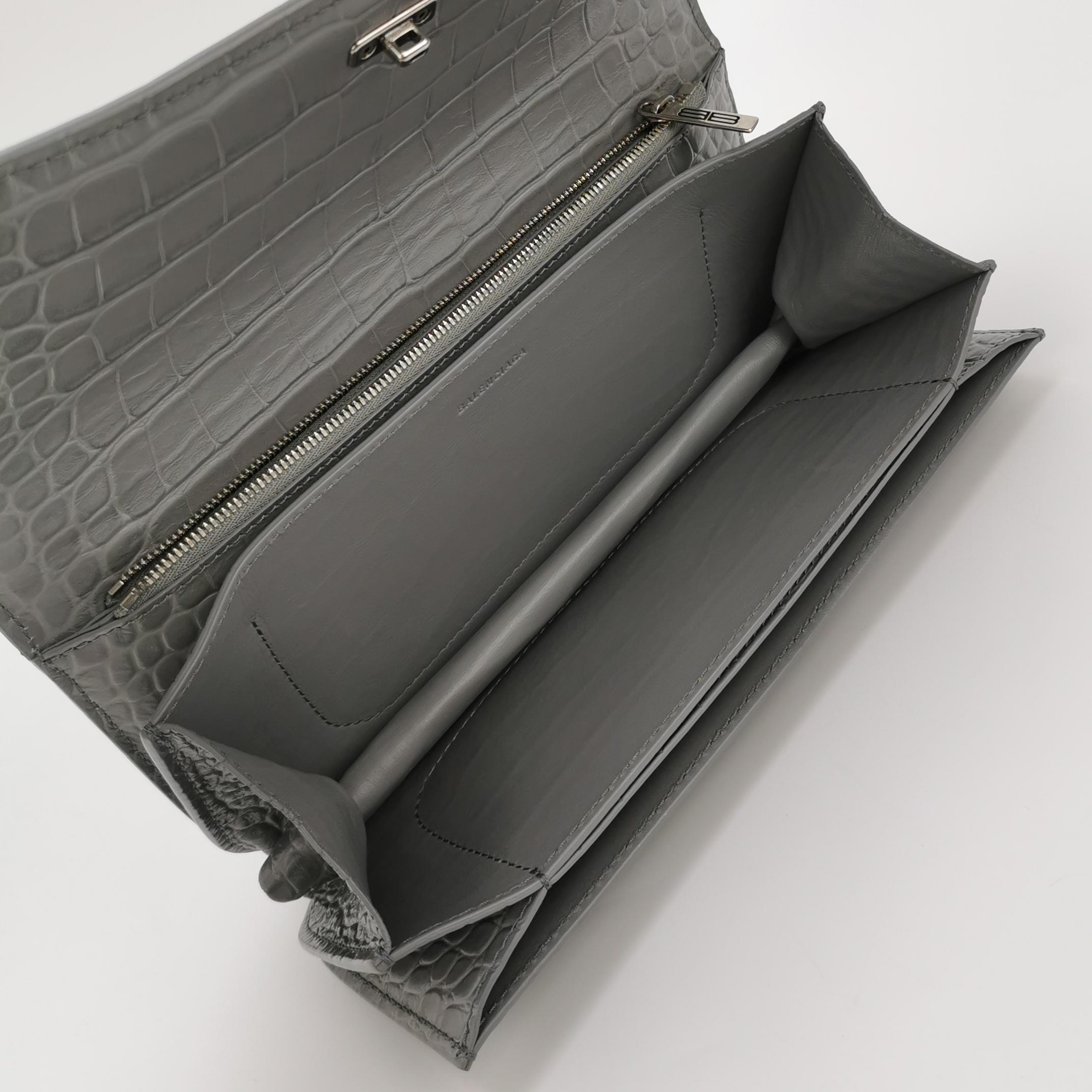 Balenciaga Gossip Flap Bag Crocodile Embossed Leather Small — photo 7 of 18
