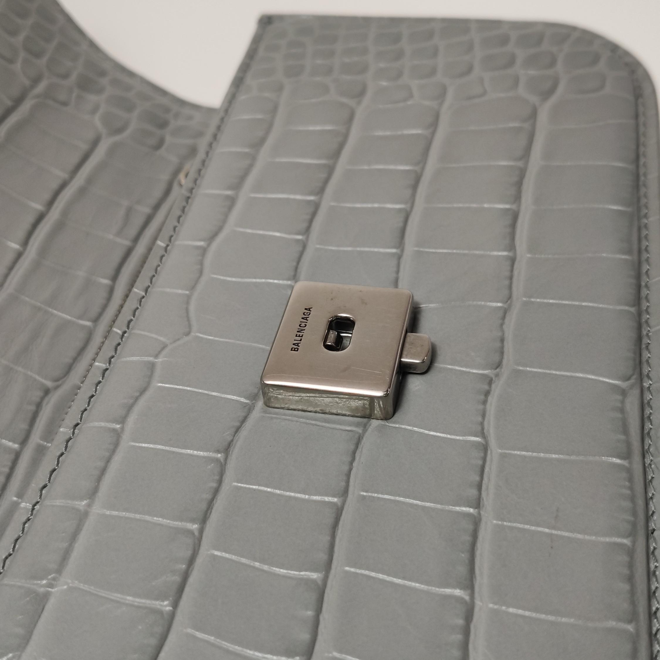 Balenciaga Gossip Flap Bag Crocodile Embossed Leather Small — photo 12 of 18