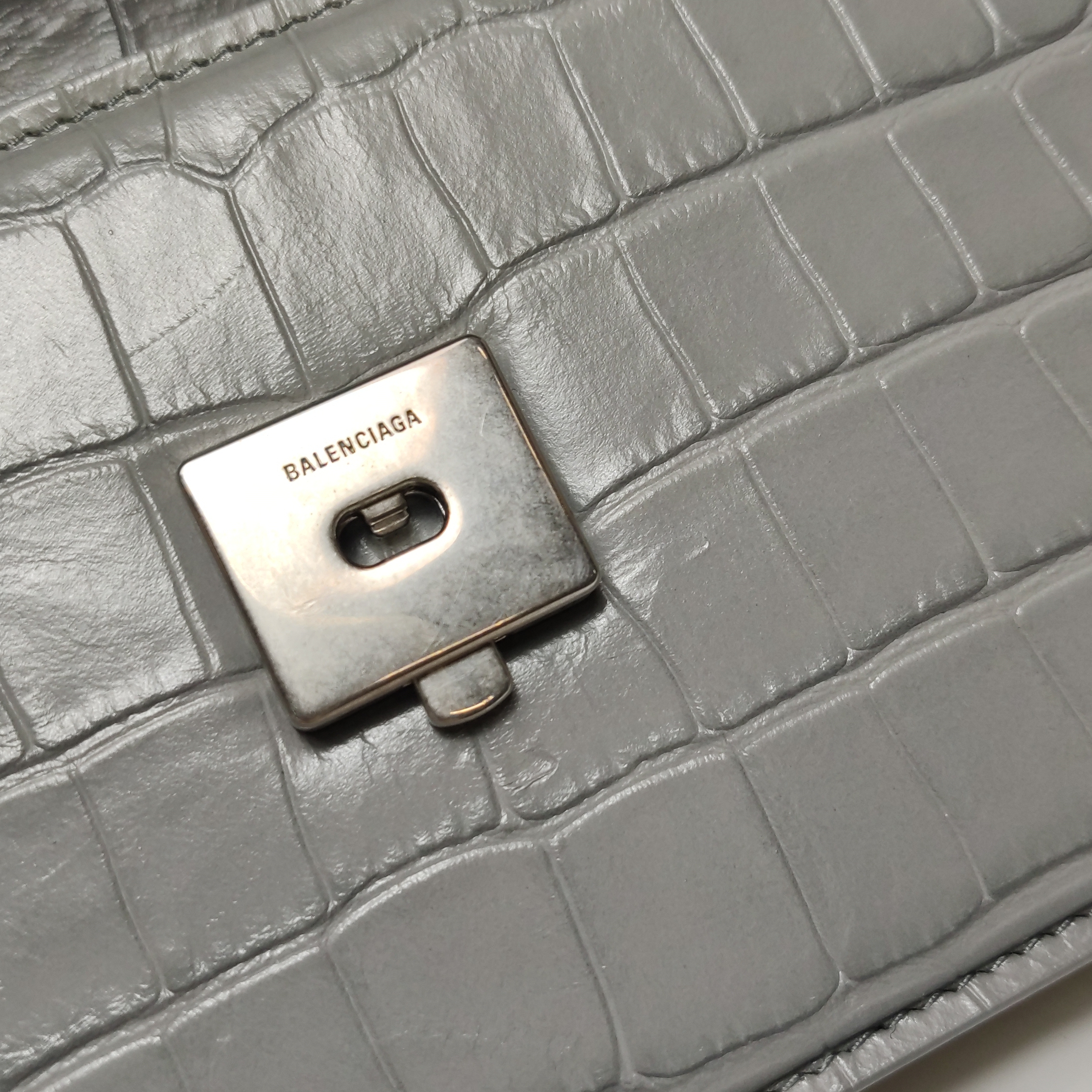 Balenciaga Gossip Flap Bag Crocodile Embossed Leather Small — photo 10 of 16