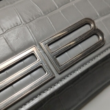 Balenciaga Gossip Flap Bag Crocodile Embossed Leather Small — thumbnail 9