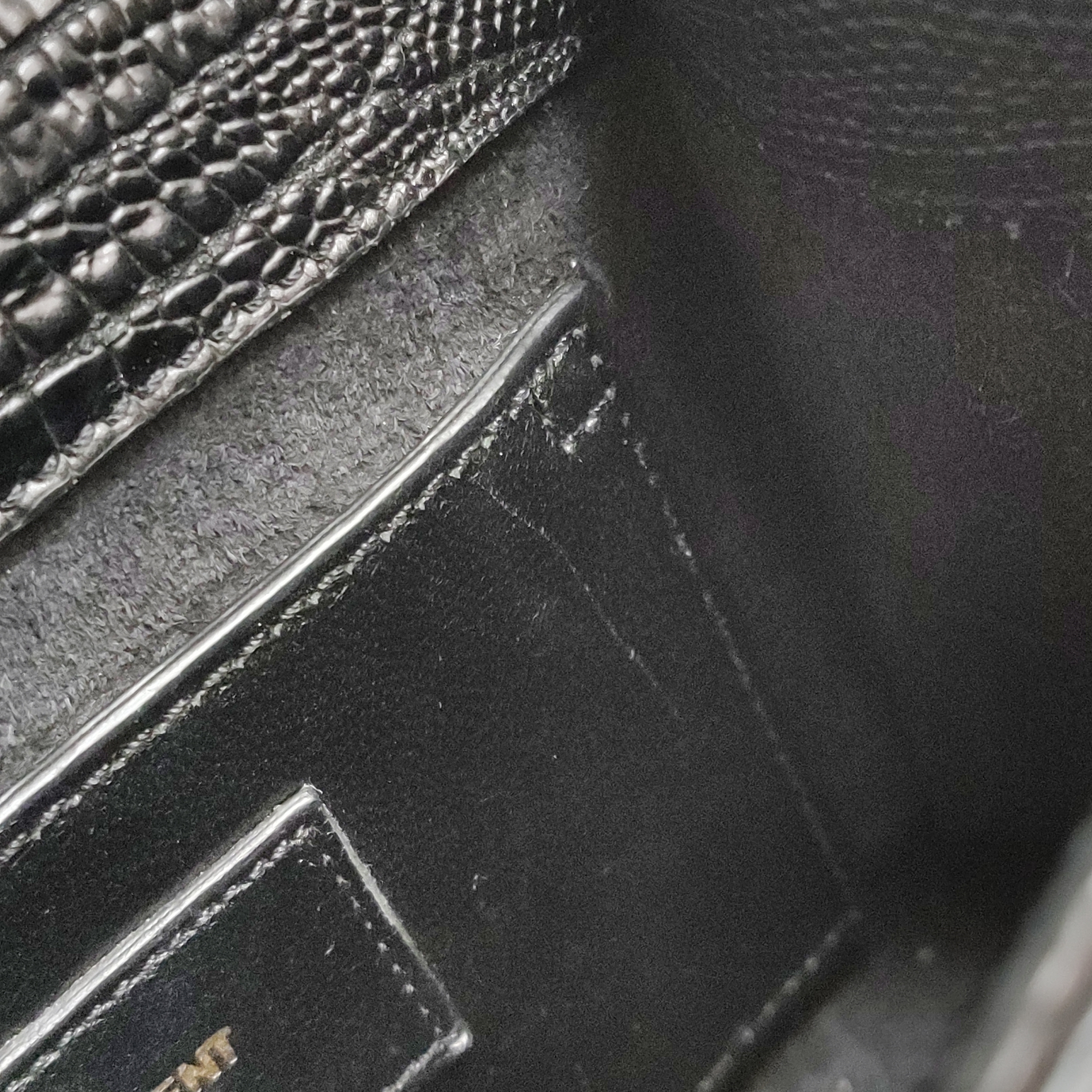 Saint Laurent Classic Monogram Tassel Crossbody Bag Crocodile Embossed Leather Mini — photo 8 of 15