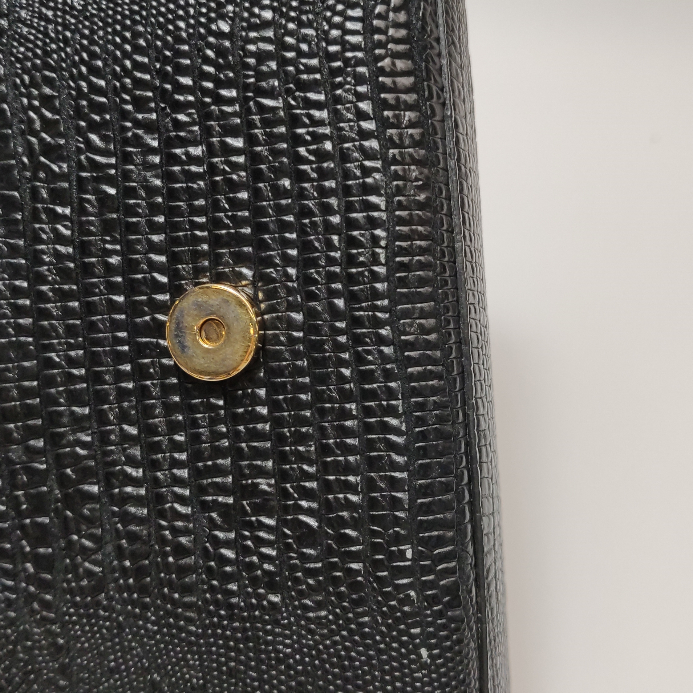 Saint Laurent Classic Monogram Tassel Crossbody Bag Crocodile Embossed Leather Mini — photo 10 of 15