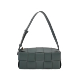 Bottega Veneta Brick Cassette Shoulder Bag Maxi Intrecciato Leather Small — thumbnail 1