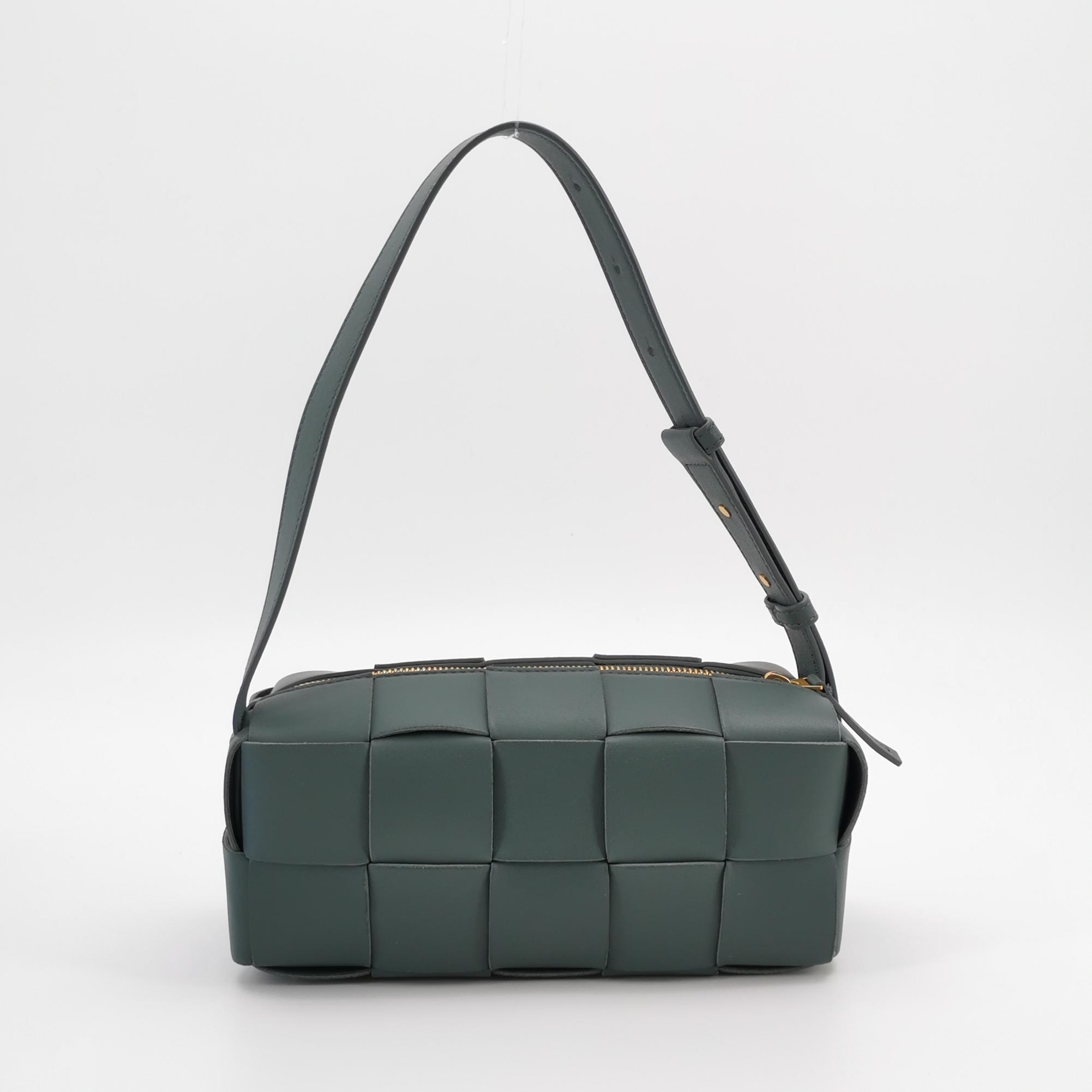 Bottega Veneta Brick Cassette Shoulder Bag Maxi Intrecciato Leather Small — photo 5 of 16