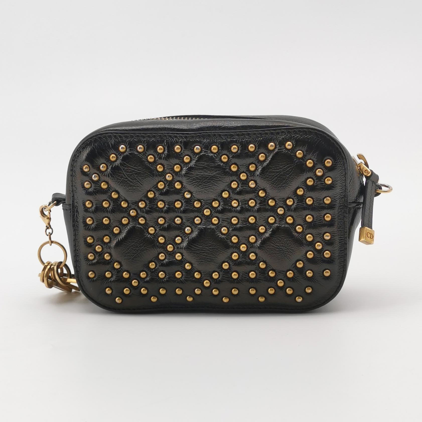Christian Dior Lady Dior Camera Bag Cannage Studded Leather — photo 5 of 19