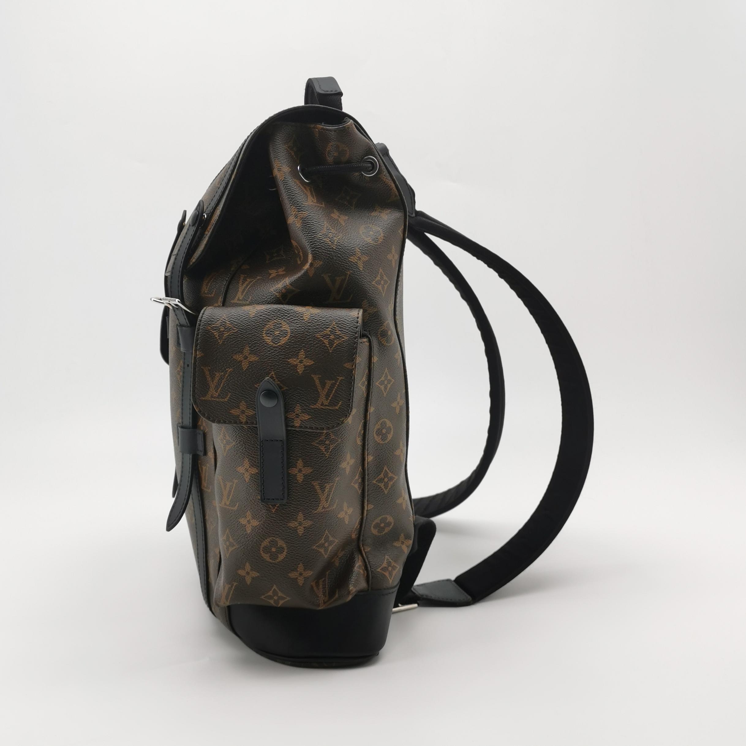 Louis Vuitton(LV) Christopher Backpack Macassar Monogram Canvas MM — photo 3 of 19