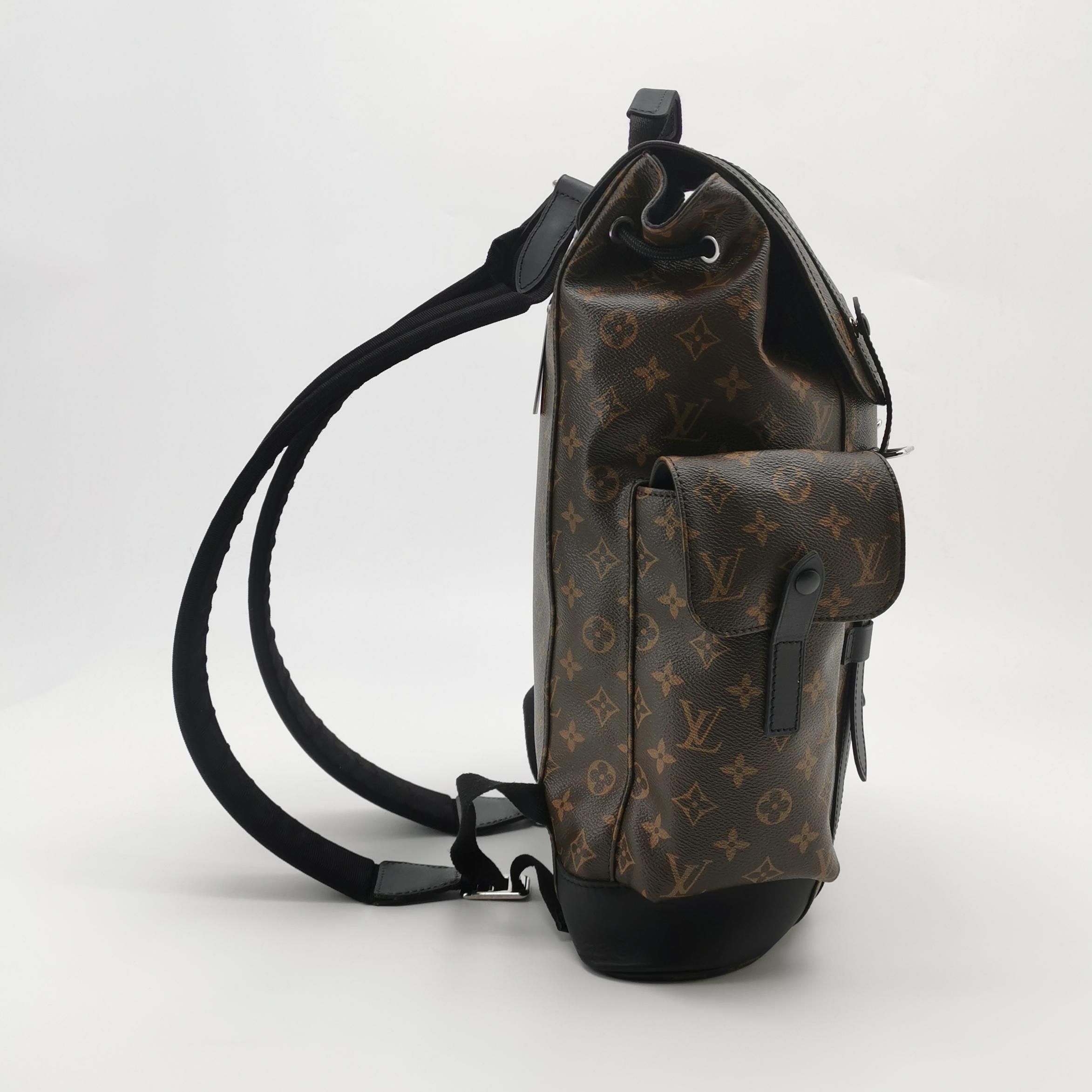 Louis Vuitton(LV) Christopher Backpack Macassar Monogram Canvas MM — photo 4 of 19