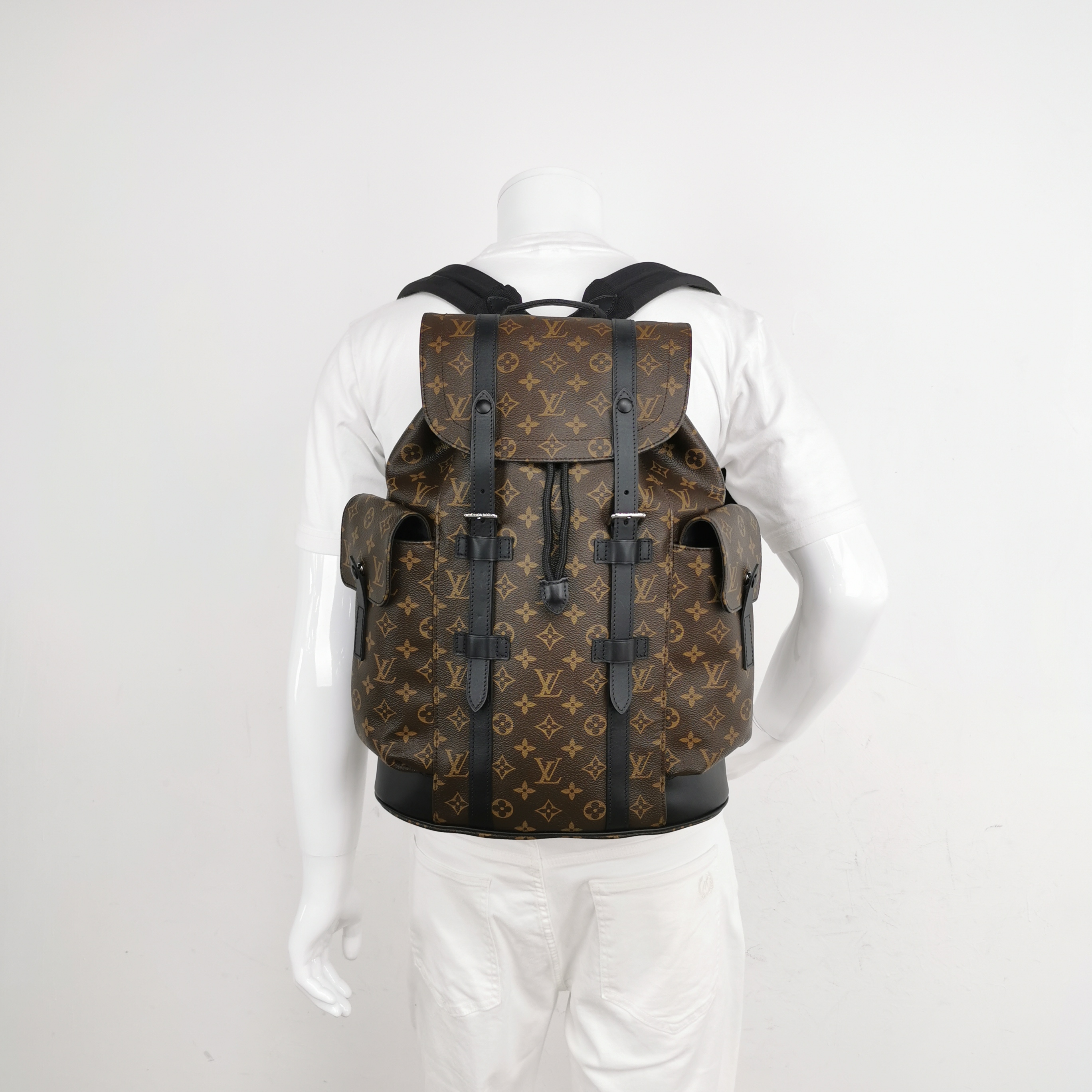 Louis Vuitton(LV) Christopher Backpack Macassar Monogram Canvas MM — alternate view